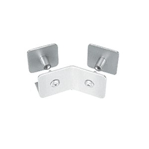 Polished Stainless Bullet Resistant Protective Barrier System 135 Bottom Mount Outside Clamp