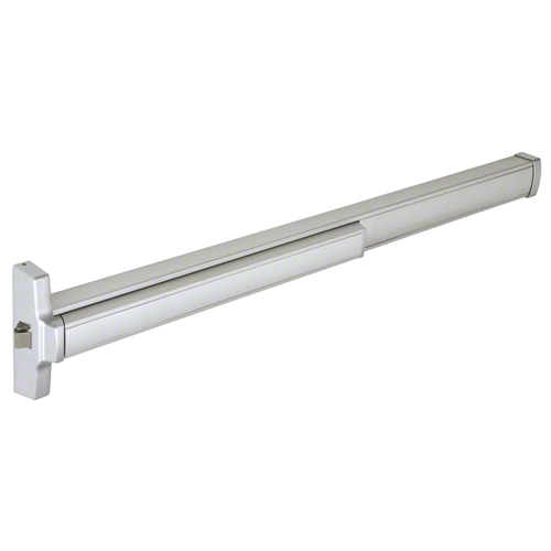 Satin Aluminum Finish Model 2095E Electric Rim Latch Retraction Panic Exit Device with 'S' Strike - Fits 36" to 48" Wide Door