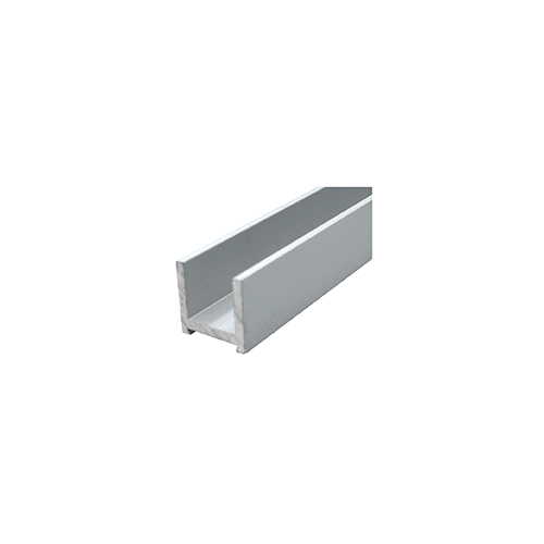 Aluminium Anodized U-Channel 20 x 20 mm, for 10 to 12 mm Glass