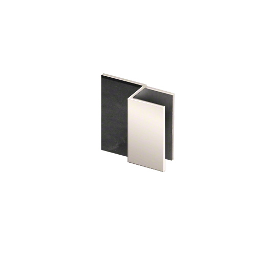 Polished Nickel Square Door Stop for 1/2" Glass
