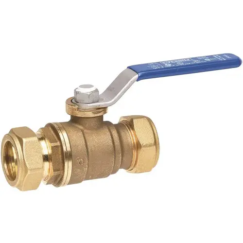 3/4 in. Lead Free Brass Comp x Comp Ball Valve