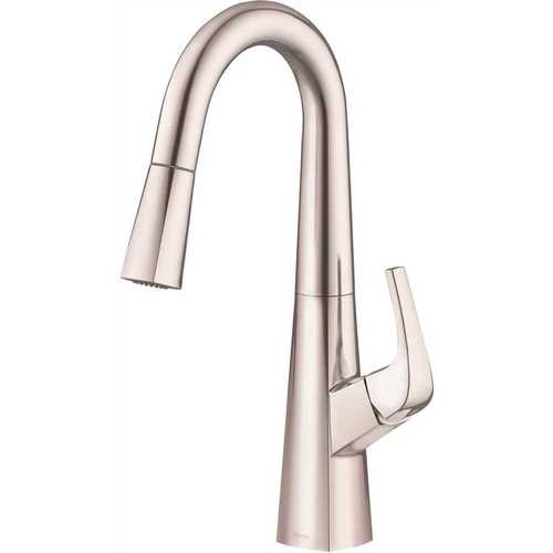 Gerber Plumbing D150518SS Vaughn Single-Handle Pull-Down Sprayer Kitchen Faucet with Snapback in Stainless Steel