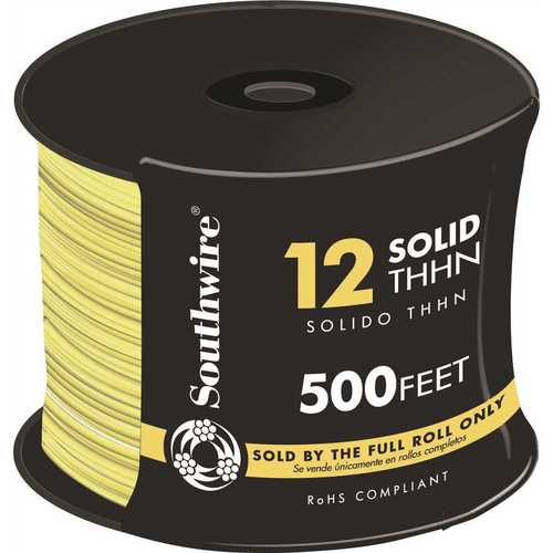 500 ft. 12 Yellow Solid CU THHN Wire