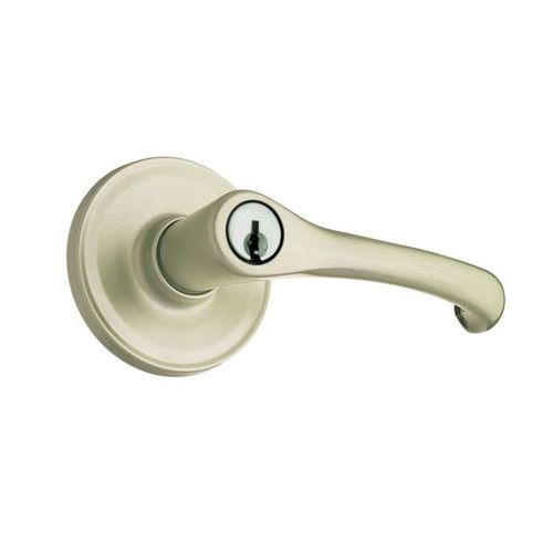 Weiser GLA535A15 Aspen Entry Door Lock Satin Nickel Finish with 6 Way Adjustable Latch and Dual Strike