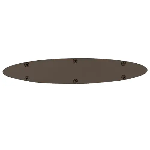 CRL AX0ECDU Airfoil End Cap Dark Bronze Anodize Finish