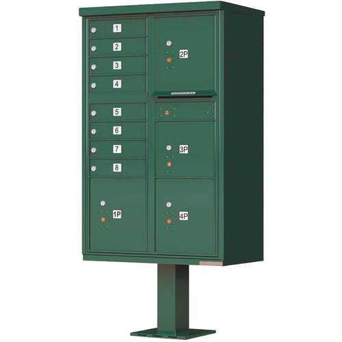 Florence 1570-8T6FGAF 1570 8-Mailboxes 4-Parcel Lockers 1-Outgoing Compartment Vital Cluster Box Unit