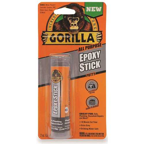 Gorilla 4242501 2 oz. Epoxy Putty Stick - pack of 5