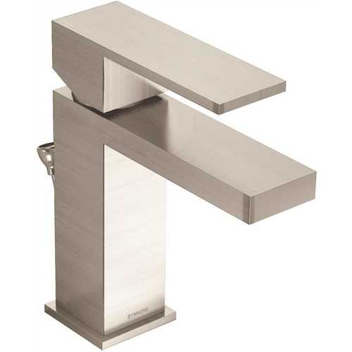 Duro Single Hole Single-Handle Bathroom Faucet with Drain Assembly in Satin Nickel