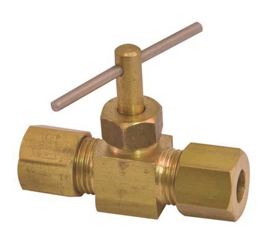 Brass Straight Needle Valve 1//8 In.