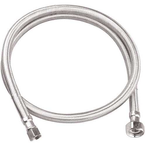 3/8 in. Compression x 1/2 in. FIP x 48 in. Braided Stainless Steel Faucet Supply Line