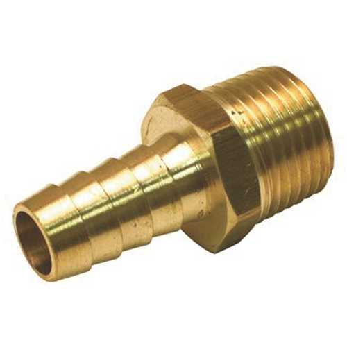 Proplus 261058 1/4 in. Barb x 1/4 in. MIP Lead Free Brass Hose Barb Adapter