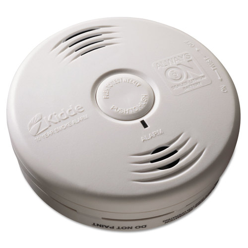 Bedroom Smoke Alarm w/Voice Alarm, Lithium Battery, 5.22"Dia x 1.6"Depth
