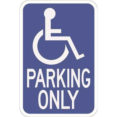12 in. x 18 in. Handicapped Parking Heavy-Duty Sign