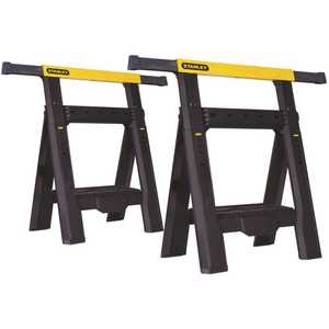 Stanley STST60626 32 in. 2-Way Adjustable Folding Sawhorse - pack of 2