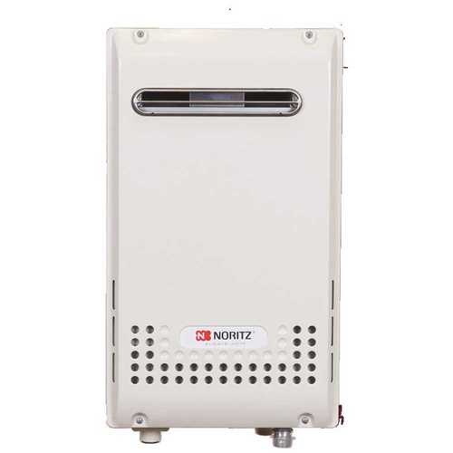 Outdoor Non-Condensing (Outdoor Vent) 9.8 GPM 199,900 BTU Residential Natural Gas, Gas Tankless Water Heater Beige/Bisque