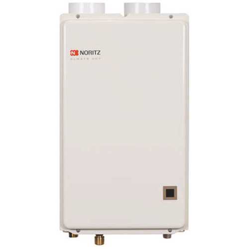 Noritz NRC661-DV-LP 6.6 GPM 120,000 BTU Indoor Condensing (Direct Vent) Liquid Propane Gas Residential Tankless Water Heater Beige/Bisque