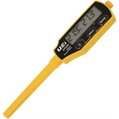 UEI TEST INSTRUMENTS DTH 35 Digital Psychrometer Yellow