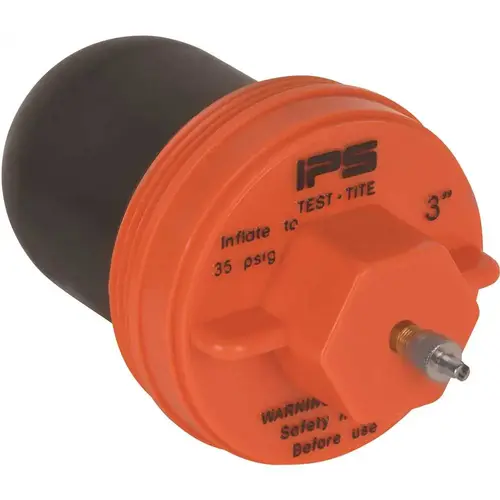 IPS Corporation 83663 3 in. IPS Cleanout Test Plug for General Use Black