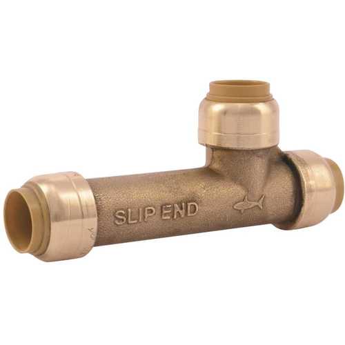 1/2 in. Push-to-Connect Brass Slip Tee Fitting