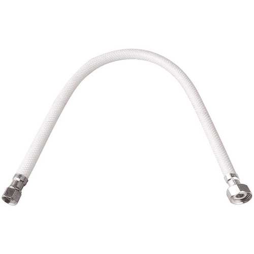Durapro 231137LF 3/8 in. Compression x 1/2 in. FIP x 16 in. Vinyl Faucet Supply Line White