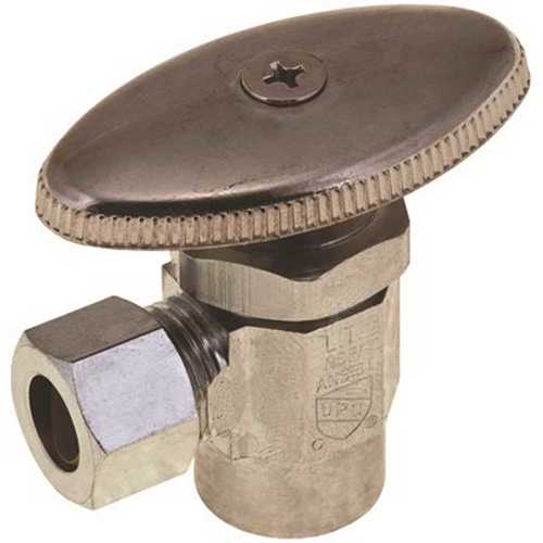Premier NLT1331ARC Angle Stop, Quarter Turn, 1/2 in. Sweat x 3/8 in. Compression, Lead Free