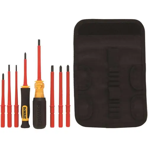 Screwdriver Set, Vinyl, Assorted, Specifications: Round Shank