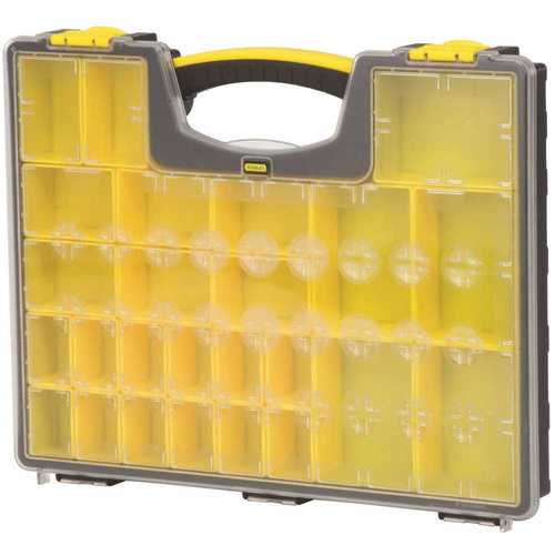 Tool Organizer, 25-Compartment, Black/Clear Yellow