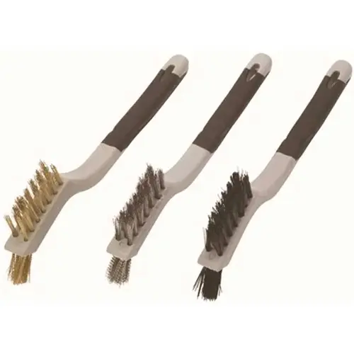 Soft Grip 13.75 in. Mini Wire Brush Set