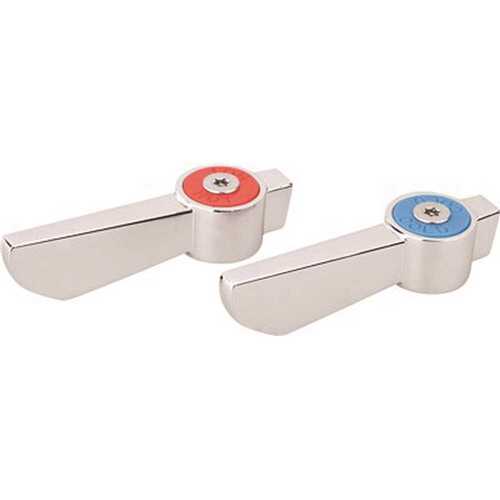Premier 283164 Replacement Handles, Hot and Cold Chrome