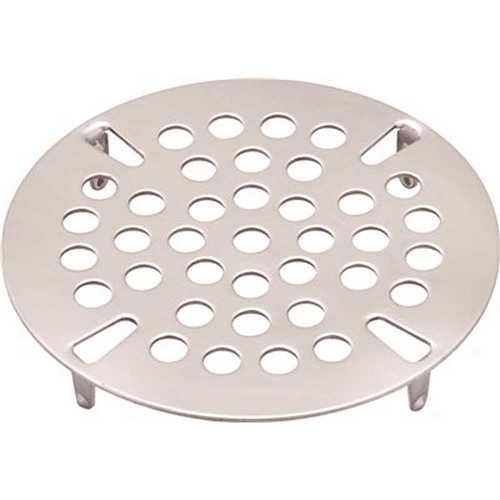 3-1/2 in. Commercial Flat Waste Strainer Plate in Stainless Steel