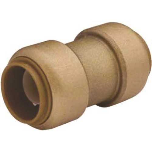 Cash Acme U009LF 1/2 in. x 3/8 in. Brass Push-to-Connect Reducer Coupling