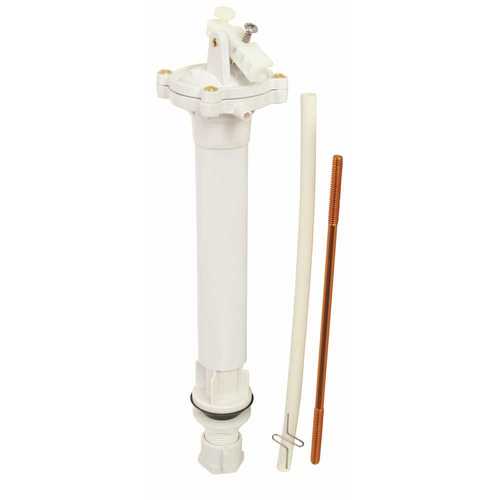 10 in. Ballcock Anti-siphon Flush Valve for Hooverline White