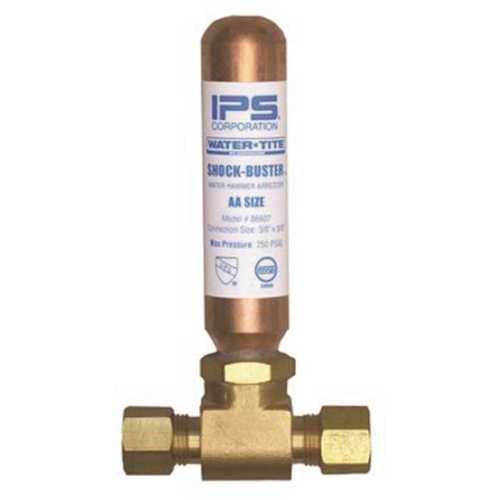 IPS Corporation 86592 Shock-Buster Water Hammer Lead Free 1/4 in. x 1/4 in. Compression Tee Arrestor