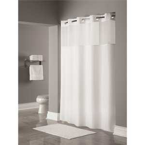 White Shower Curtain Rings, Pack of 12, White Shower Curtain Hooks