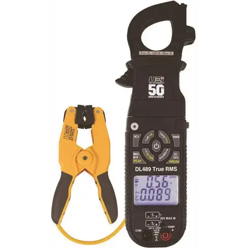 True RMS Clamp-On Meter with Pipe Clamp Probe