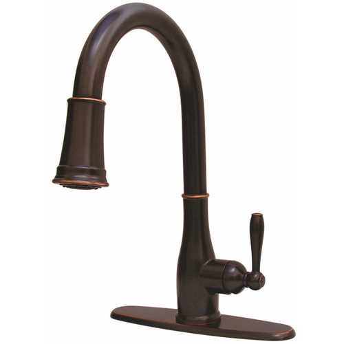 Premier 3585656 Muir Single-Handle Pull-Down Sprayer Kitchen Faucet in Oil Rubbed Bronze