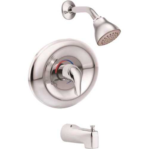 Chateau Single-Handle 1-Spray Tub and Shower Faucet in Chrome (Valve Included)