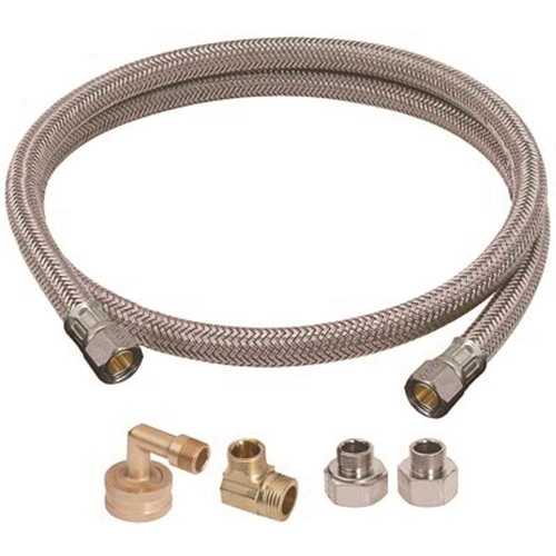 BrassCraft B1U-72DW612 D Universal Dishwasher Installation Kit Includes One 3/8 in. Compression Inlet x 3/8 in. Compression Outlet