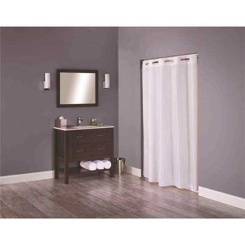 Hookless HBH44ENG01 Englewood 71 in. x 74 in. White Shower Curtain - pack of 12
