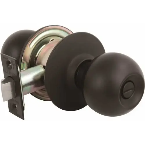 2010 GR2 Privacy Bed/Bath Ball Door Knob US10B 2-3/8 in. Backset Oil-Rubbed Bronze