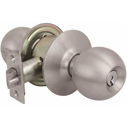 2010 GR2 Classroom Ball Knob US32D SC1 2-3/8 in. Backset Brushed Stainless