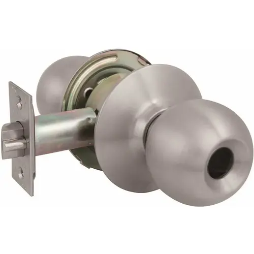 2010 GR2 Storeroom 2-3/4 in. Backset US32D Ball Knob Less Cylinder Brushed Stainless