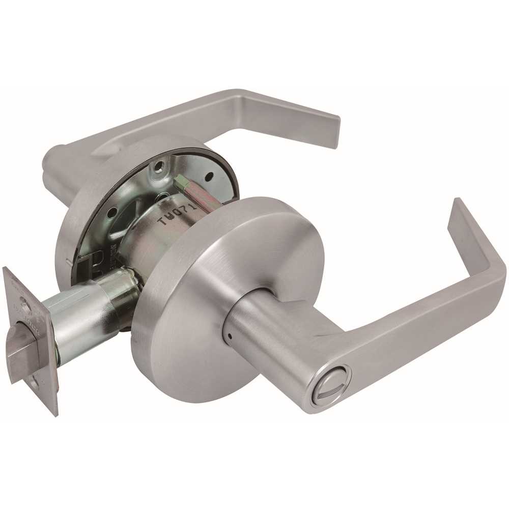 US Lock USX2052L26D 2050 GR2 2-3/4 in. Backset US26D Privacy Bed/Bath Door Lever Satin Chrome