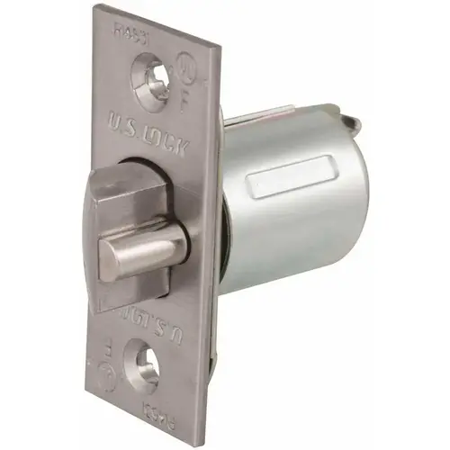 US Lock USX2010DL32D 2010/2050/2050C GR2 2-3/8 in. US32D Standard Dead Latch Backset Brushed Stainless