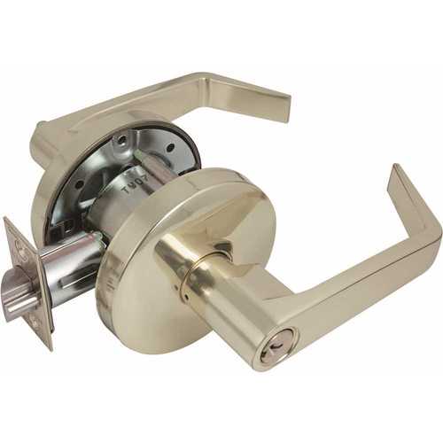 2050 GR2 2-3/8 in. Backset US3 Entrance Door Lever SC1 Bright Brass