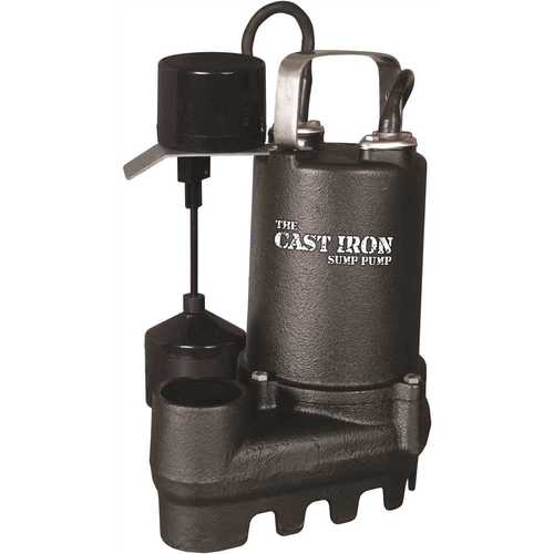 Glentronics, Inc. CIS-33V 1/3 HP Cast Iron Submersible Sump/Effluent Pump with Vertical Float Switch