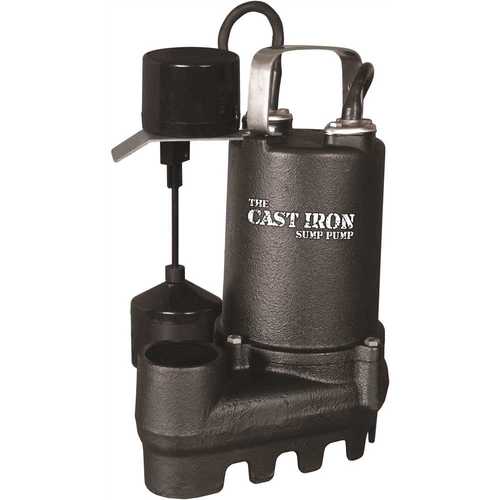 1/3 HP Cast Iron Submersible Sump/Effluent Pump with Vertical Float Switch