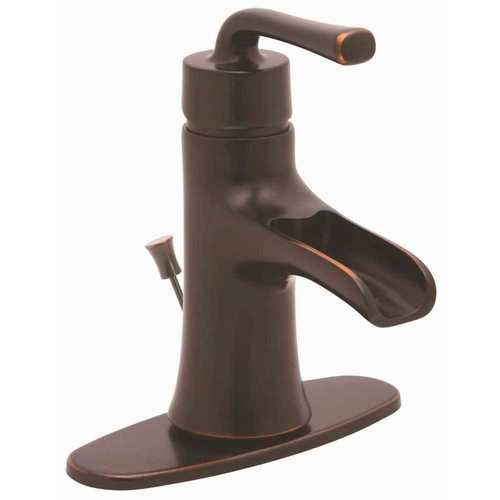 Sanibel Single Hole Single-Handle Bathroom Faucet with Pop-Up Assembly in Parisian Bronze Parisan Bronze