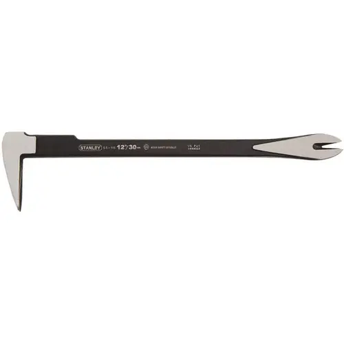 Claw Bar, 12 in L, Beveled Tip, HCS, 13/32 in Dia Polished