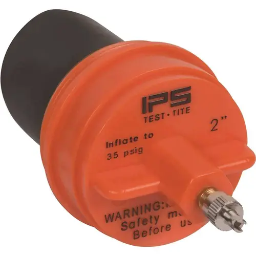 2 in. IPS Cleanout Test Plug for General Use Black